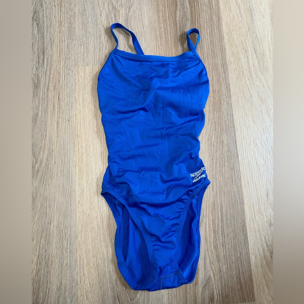 Speedo Endurance Blue Swimsuit - Size 28